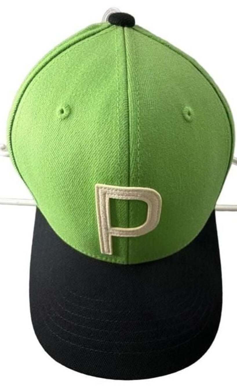 Puma Golf 110 Snapback Hat with 'P' Logo and Palm Tree Embroidery
